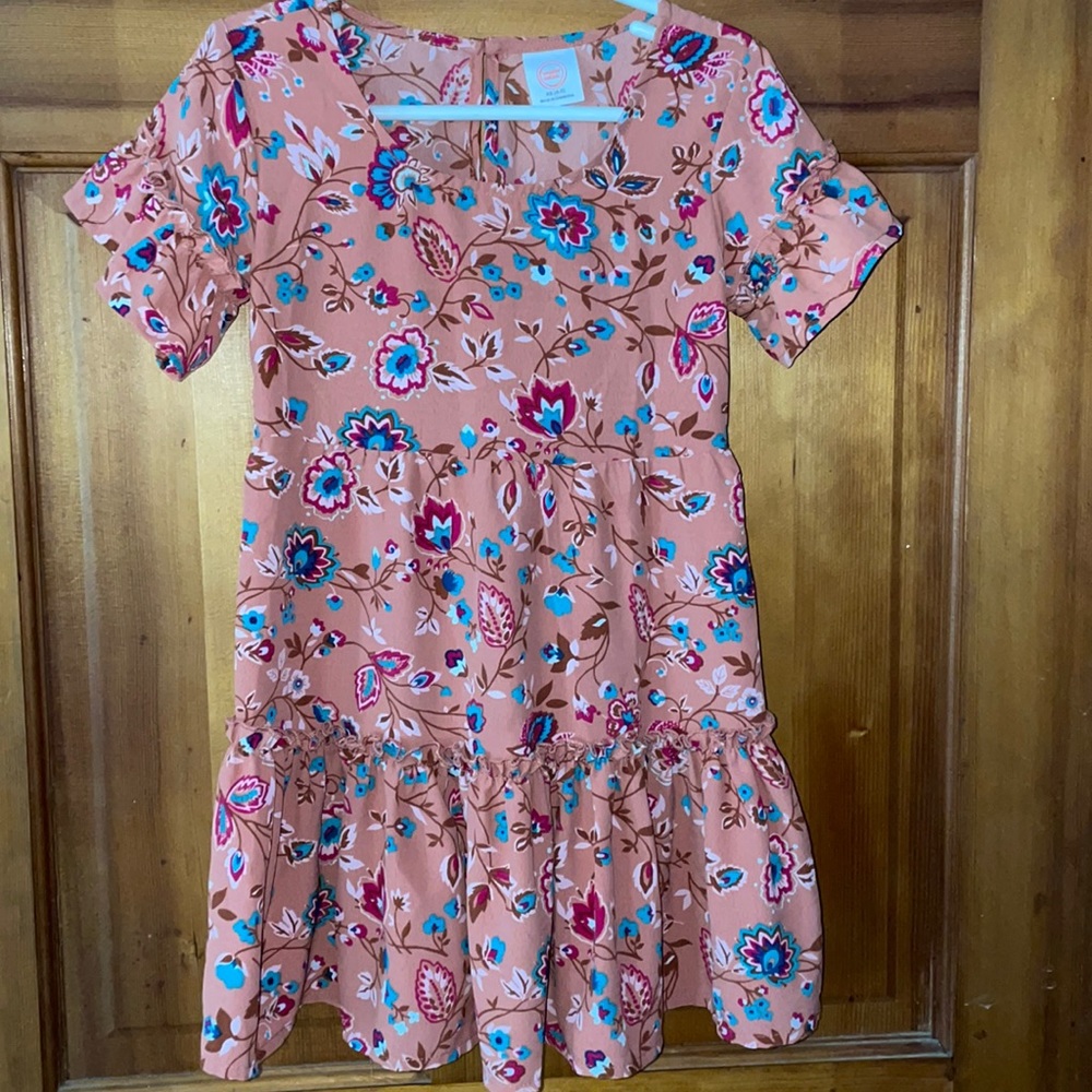 Wonder Nation girls casual floral dress